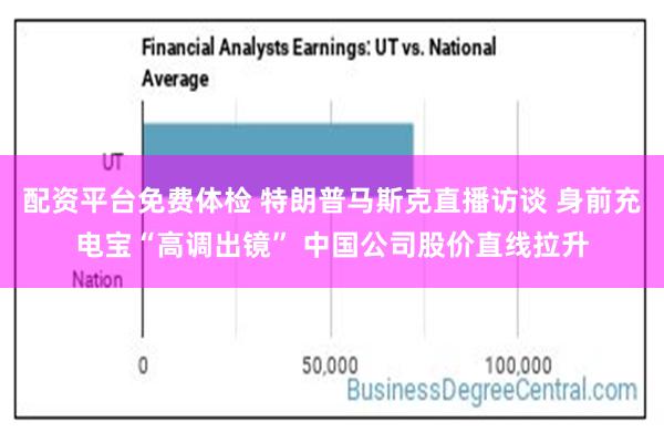 配资平台免费体检 特朗普马斯克直播访谈 身前充电宝“高调出镜” 中国公司股价直线拉升